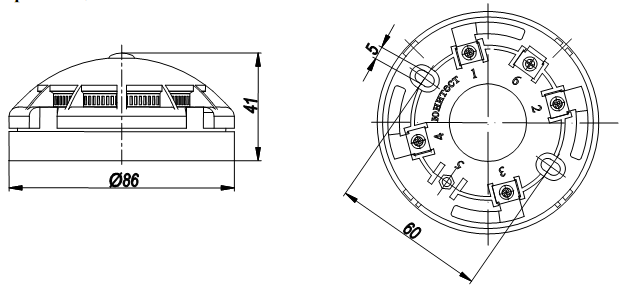 Извещатель дымовой чертеж