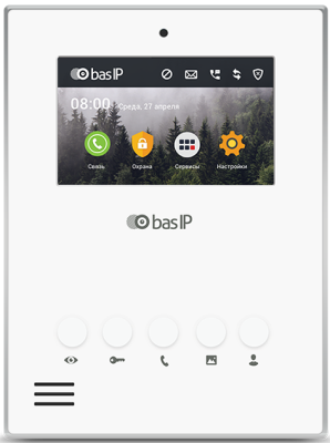 BAS-IP AU-04LA WHITE IP видеомониторы фото, изображение